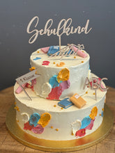 Lade das Bild in den Galerie-Viewer, „Farbklecks“ Torte zwei Etagen